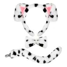 1 Set Dalmatian Ear Headband, Realistic Animal Ear Cosplay Costume Accessories (Random Style) - Multicolor - View 5