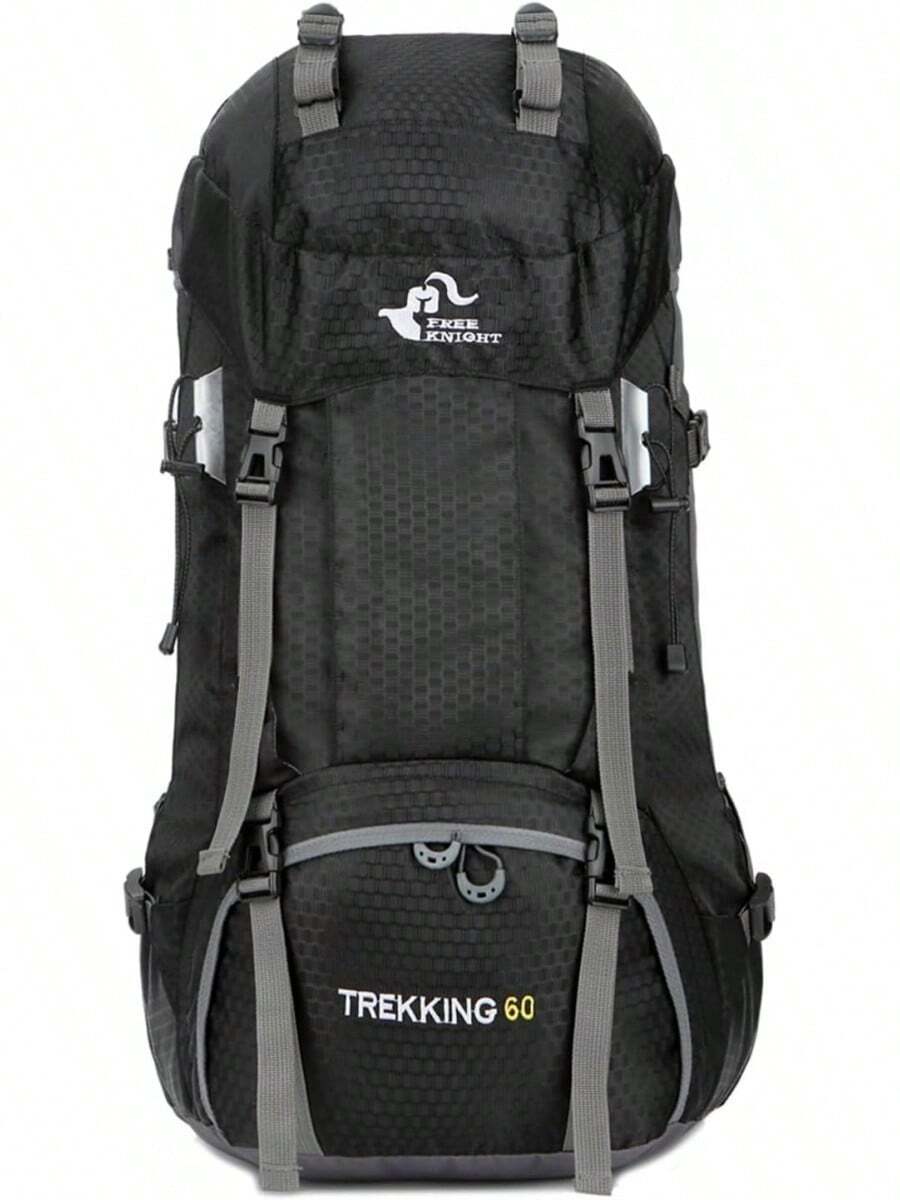 HAKUKU Mochila Impermeable 60l Transpirable y Ligera Para Senderismo Montañismo Escalada, Viaje, Campismo Deportes al Aire Libre, Ciclismo, Mochila Táctica Para Hombre Mujer - Nergo 02 - Ver 1