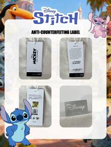 Disney 1 Pc Officially Licensed Lilo & Stitch Angel Printed Pink Storage Bag Lightweight Tote Bag, Cute Cartoon Shoulder Bag For Daily Use,For Women/Girls/Students, For Daily/Outing/Shopping/Valentine's Day Laundry Bag Laundry Storage Garment Bag Waterproof Bag Storage Bags Clothes Organizer Clothes Storage Clothes Bag Storage For Clothes Travel Essentials Travel Organizer - Pink - View 3