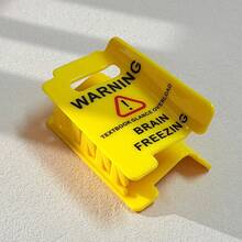 1个女士趣味个性警告/警示标志爪形发夹 - 幽默文字“请勿打扰/社交电量耗尽/大脑冻结”创意发饰，后脑勺马尾辫和盘发夹，适合日常造型和派对，多种颜色可选（黄色/红色/紫色），送给朋友的趣味礼物 - 彩色 - 查看 9