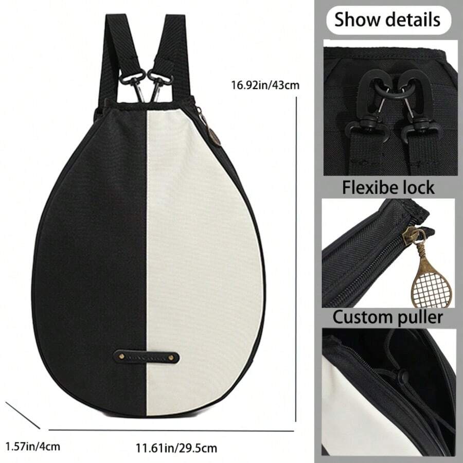 XINGNAN 1pc 2026 New Tennis Bag, Dual Shoulder Outdoor Sports Racket Bag, Storage Bag, Pickleball Bag, One Shoulder Crossbody, Lightweight, Backpack, Badminton Racket Bag - Multicolor - View 1
