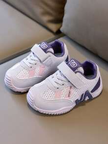 2026款透气网面休闲运动鞋一双，橡胶外底防滑耐磨，男女童皆宜，四季皆可穿着 - 紫色 - 查看 2