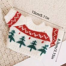 1Pc/2pcs Car Shift Cover Dust Cover, Size And Size General Car Transmission Cover Sweater, Fashionable Mini Knitted Sweater, Suitable For Car Transmission Rod Transmission Knob, Interior Accessories Decoration - One Pack Of Men's Red Ginger Cakes - View 2