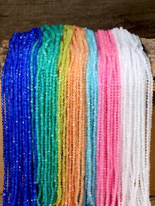 3mm 刻面貓眼石珠,適用於珠寶製作、DIY 手鍊與項鍊,長度 36cm - 彩色 - 查看 6