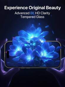 2 Stücke - Hochauflösender gehärteter Glas Bildschirmschutz kompatibel mit iPhone 16 Pro Max, 17 Pro Max, 17 Pro, 17 Air, 16 Pro, 16 Plus, 15 Pro Max, 15 Pro, 15 Plus, 14 Pro Max, 14 Pro, 14 Plus, 13, 12, 11 Pro Max. Hochauflösend, splitterfest, kratzfest (Militärschutz), Vollbildabdeckung, blasenfrei, kompatibel mit Handyhüllen, ideal als Valentinstags-Geschenkschutzessentials für Bildschirm, geeignet für täglichen Schutz, Büro, Zuhause, wasserdicht, stoßfest, sturzfest, kratzfest - Transparent - Übersicht 6