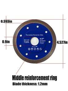 Tile Cutting, Vitrified Tile Cutting, Angle Grinder, Marble Processing Machine, Stone Processing, Tile Adjustment, Decoration, Tile Laying, Saw Blades, Marble Saw Blades, Diamond Sintered Pressed Saw Blades, Mesh Saw Blades - Multicolor - View 22
