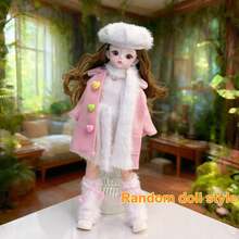 [Random Doll Style] Mori Style New 6 Inch 30cm BJD Doll Multi-Joint Little Princess Dress, Cute Lolita Changeable Doll Clothes - Multicolor - View 7