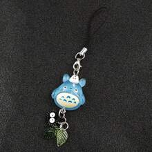 Kawaii Blue Animal  Phone Charm Soot  Keychain Woodland Anime Cat Cosplay Pendant Accessories Handmade Y2K Gift - Longmao xanh - Xem 6