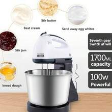 ISRBV Laboratory Electric Mixer, Hand-Held Electric Egg Beater+Desktop Automatic Mixer, Barrel Mixer, Home Baking, Dough Kneading Machine, Multifunctional Desktop Eggbeater, Graduation Season, Back-To-School Season, A Must-Have Gift. - 查看 6