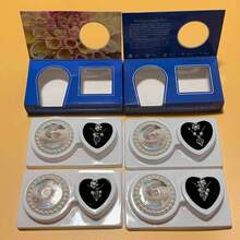 1盒DIY珍珠项链、耳环、戒指、手链4件套礼盒，LovePearl祝福礼物，节日礼物 - 彩色 - 查看 3