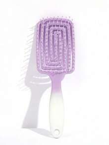 1pc Hollow Arc Massage Hair Comb, Volumizing Hair Styling Comb, Plastic Wavy Comb, Massage Comb For Women - Multicolor - View 16