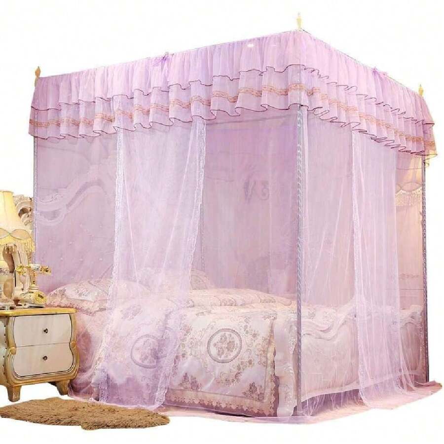 Cuatro Esquinas de Lujo con mosquitera Princesa de Encaje con Dosel mosquitero Cama Cortina con Dosel mosquitero con Dosel para Adultos y niñas niños(180 * 200 * 200),40870242 - Multicolor - Ver 1