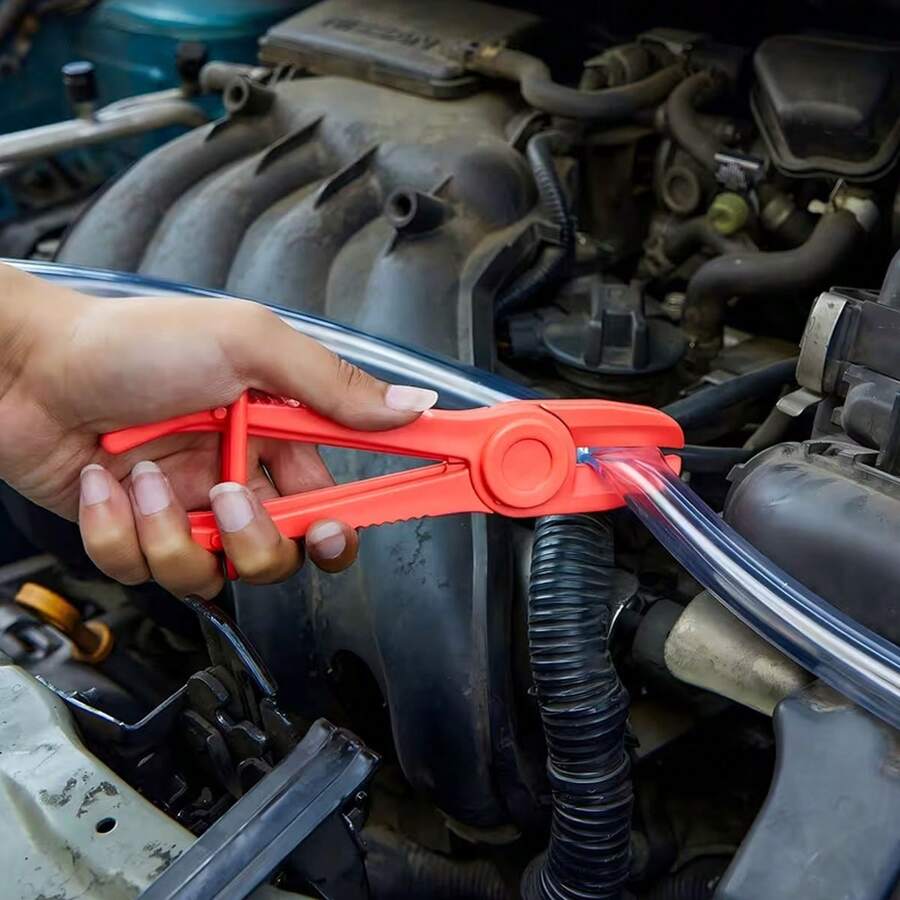 1pc High Quality Automotive Repair Tool Clamp, Hands-Free Operation, Suitable For Brake, Fuel, And Water Hose Fixation - Multicolor - View 1
