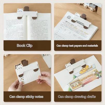 1 pieza Clip de libro de plástico transparente de gran tamaño, clip multiusos para sujetar libros, partituras de piano, documentos de oficina, adecuado para estudiantes, trabajadores de oficina, maestros, aprendices de piano, lectores, para lectura, práctica de piano, organización de archivos de oficina, colocación de partituras, toma de notas