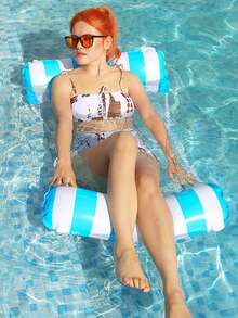 Pool Hammock Floats, 1Pack 4-In-1 Inflatable Water Hammocks Floaties (Saddle, Lounge Chair, Hammock, Drifter), , Pool Float Lounger For Adults - Multicolor - View 14