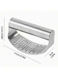 1个手动压蒜器，多功能蒜姜压榨器，家用厨房蒜蓉制作器，情人节、新年、母亲节、毕业季的绝佳烹饪礼物 - 彩色 - 查看 4