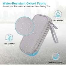 USB Organizador electrónico Bolsa de cable tecnología Estuche de Estuche de cargador para SanDisk/SamData/ Unidades flash USB Jump Drive Memory Stick, tarjeta SD, cable, Gris,40873430 - Azul - Ver 6