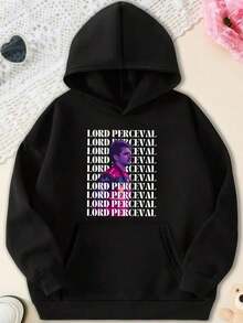 Charles  Hoodie, F1 Merch, F1 Hoodie, Charles  Hoodie,  F1 Hoodie,Art Inspired F1 Racing Charles  Vertical Car & Name Graphic Hooded Sweatshirt, With Dynamic Racing Detail, Casual Wear Top Suitable For Spring Autumn Winter Machine Wash For Leisure And F1 Racing Events Including Sweatshirt Plus Size Clothesclearance  For Women - 黑色 14 - 查看 11