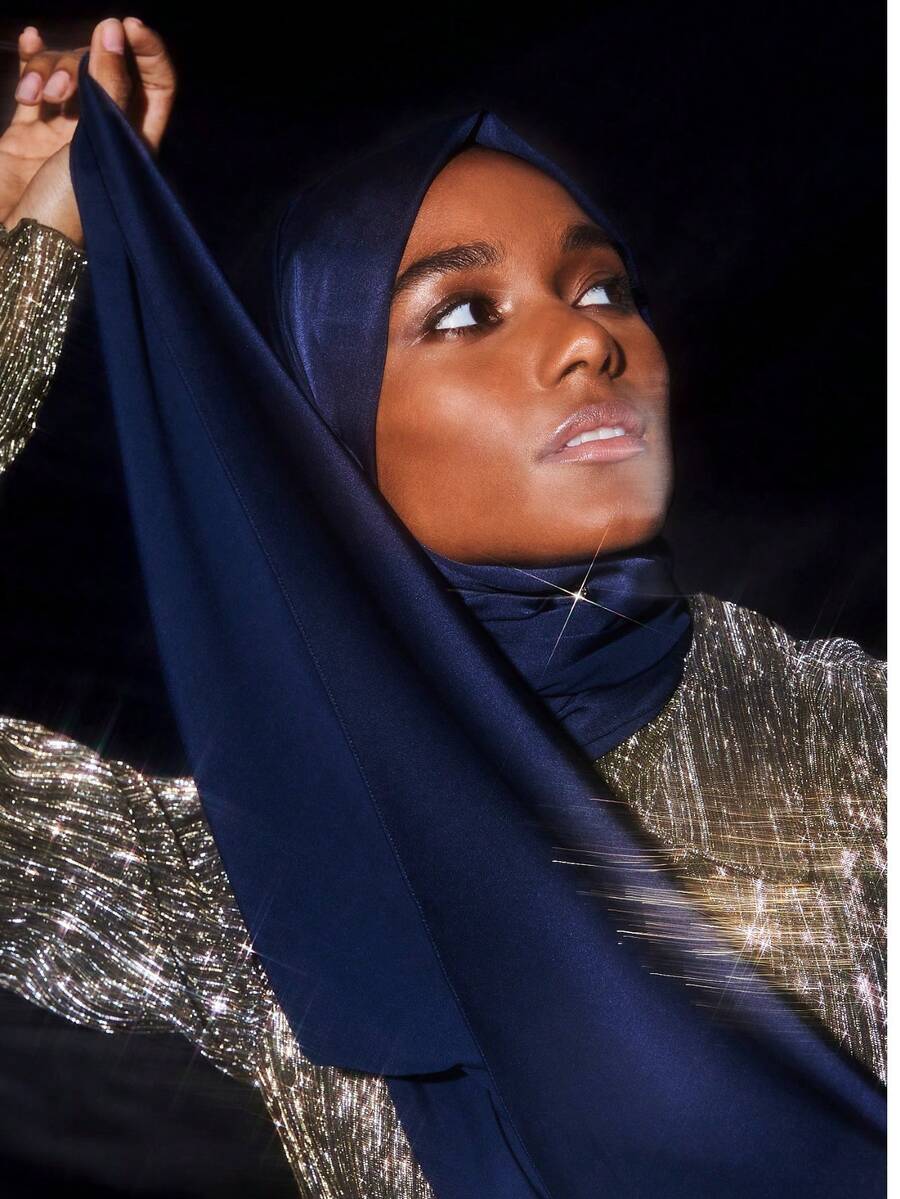 Luxury Silk Shawl Solid Scarf For Women Satin Fashion Wraps Neckerchief Female Hair Bands Headband Bandana - Multicolor - View 1