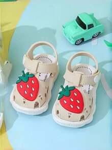 Korean Style Pearl Heart Girls Sandals, Fashionable Versatile Western Soft Bottom Sandals - White - View 4
