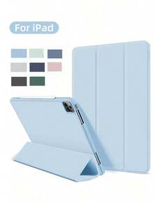 Watermelon Pink Protective Case With Pencil Slot, Tri-Fold Stand, Auto Wake/Sleep Function For IPad (A16) 11th Gen 11-Inch (2025) And IPad 10th Gen 10.9-Inch (2022)