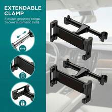 OniOni Giá đỡ điện thoại ô tô màu đen - Ưu đãi có thời hạn - Bộ 2 chiếc (Đen*2) Giá đỡ điện thoại ghế sau ô tô Giá đỡ điện thoại có thể điều chỉnh này dễ dàng gắn vào phía sau ghế ô tô với thiết kế xoay được. Nó cung cấp một giá đỡ điện thoại chắc chắn để sử dụng rảnh tay. Lý tưởng cho máy tính bảng nhỏ đến 7 inch. Hoàn hảo để tránh phải cầm và nhìn xuống điện thoại hoặc máy tính bảng trong thời gian dài. Quà tặng ngày Valentine - màu đen - Xem 3