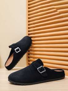 bingyuanjing Zapatos casuales transpirables, cómodos y de suela blanda, de unicolor minimalista y muy atractivos para hombre - Negro - Ver 5