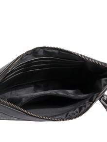 New Retro Handbag, Letter Bag, High-Quality Men's Handbag, Document Bag, Small Bag, Bag - Black - View 5