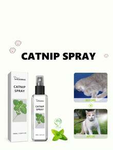 Cat Mint Spray Helps Relieve The Anxiety Of Cats, Enhance Their Vitality And Health. Cat Mint Spray, Long-Lasting Fragrance, Chewable Rope, Anti-Climbing Function, Can Boost The Vitality Of Pets. Interesting Mint Spray, Cat Mint Spray, Transparent Spray, Targeted At The Behavior Of Cats And Kittens. Cat Mint Spray, Long-Lasting Fragrance, Anti-Scratching Rope - Multicolor - View 4