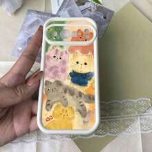 こちらのうるさいのかわいい猫をテーマにしたスマホケースは、カラフルな背景と空の目をした階段のデザインが特で、落下保護と滑りやすいり止まりめに完全なカバーLIを提供します。 17、16、15、14、13、12、11、8、7 Plus、17 Pro、17 Pro Max、17 Air、その彼の17シリーズの携帯電話、ピクセル8A、ピクセル10、および10 Proシリーズと互換性があります。 お友達、愛する人、または自分自身を分けるへの完璧な贈呈り物です。 - ホワイト - チェックする 13
