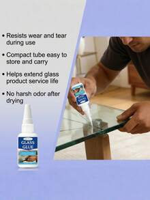 高粘性、快干、透明天然玻璃胶 - 彩色 - 查看 5