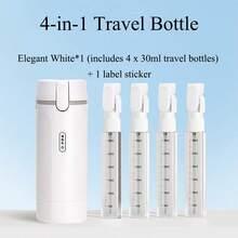 4-In-1 Travel Dispenser Bottle Set, Portable Travel Cosmetic And Lotion Dispenser Bottles, Leak-Proof Portable Containers, Suitable For Shampoo, Lotion, Conditioner, Face Cream, Skincare Products And Toiletries - Multicolor - View 13