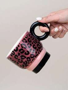 CMYD Studio 1 件 300ml 原创手绘陶瓷杯，创意家用/办公室咖啡杯，精美茶杯，情侣水杯返校 - 彩色 - 查看 18