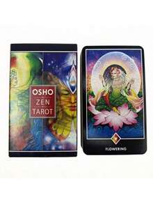 【奥修禅宗塔罗牌】奥修禅宗塔罗牌游戏 - 内含英文PDF指南，一副78张的冥想与沉思卡牌，采用神秘艺术风格，高品质卡纸，适合灵性成长和自我反思（14岁以上），是派对、圣诞节、万圣节、感恩节以及馈赠亲友的理想之选。 - 綠色 - 查看 4