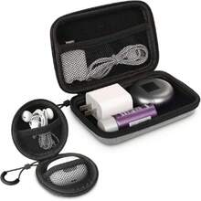 Organizador Portátil, Estuche para Cables y Cargadores para Viaje, Bolsa para Accesorios Electrónicos, Multifuncional Bolsa para Accesorios Electrónicos para Cable, Cargador, USB, Tarjeta SD(Gris),40873458 - Multicolor - Ver 1