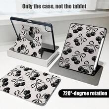 Cherry 1pc 360° Rotating Kickstand Flip Protective Case With Pen Slot, PU Leather Case With Auto Sleep/Wake Function, Compatible With Honor Pad 8/9/10, Honor GT 11.5inch/X7/X8A/X9/X8Pro/X9Pro/V9/V8 Pro, Matepad 11 Inch 2023/2022, Matepad 11.5 (2026), Redmi, OPPO, VIVO, Apple - Multicolor - View 8