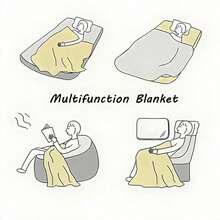 BELVED MIME Nightmare Before Christmas Fleece Throw Blanket X Inches  Perfect For Sofa Bed Holiday Decor  Gifts For - 黑色 - 查看 3