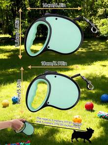 1条可定制伸缩狗绳，可印制宠物名字，宠物周年纪念狗绳，中型犬狗绳，伸缩狗绳，送给狗主人的理想礼物，个性化宠物用品，宠物遛狗必备用品 - 彩色 - 查看 6