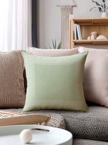2 件装波西米亚风抱枕套，几何印花波西米亚风靠垫套，简约时尚线条图案抱枕套，超柔软舒适，隐形拉链，可机洗，家居装饰抱枕套，适用于沙发、客厅、卧室，不含枕芯 - 淡綠色 - 查看 6