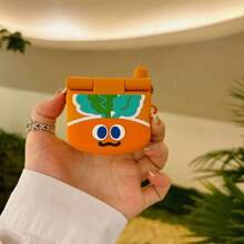 Cute Cartoon Carrot Bluetooth Earphone Protective Case - Multicolor - View 2