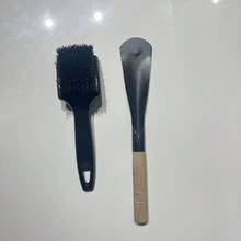 2件套割草机底盘刮刀清洁刷套装 - 重型金属结构，符合人体工程学的手柄和耐用刷毛，清洁高效，升级设计，适用于割草机维护 - 是园丁和草坪护理专业人士的理想之选，割草机配件 - 黑色 - 查看 12