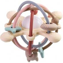 Galaxy Ball Pelota Mordedera Bebe Juguete de Dentición Sonajero Bebe | 100% silicón alimenticio (Terroso),40920944 - Multicolor - Ver 5