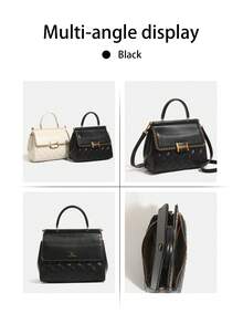 2026 New Luxury Fashion Chain Handbag For Women, High-Quality Large Capacity Double-Sided Bag, Exquisite Chic Quilted Embroidery One Shoulder Crossbody Bag, Heavy-Duty Hardware Soft Leather Versatile Tote Bag - Multicolor - View 5