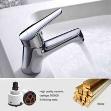 Basin Taps For Bathroom, Sink Taps Mixers Chrome, Hot & Cold Control, Brass, M11050 - Basin Tap - View 3