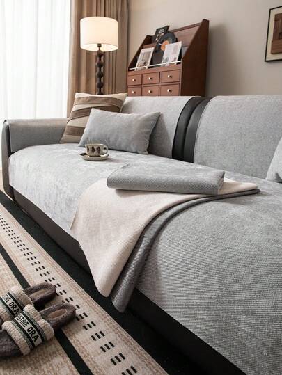 وسادة أريكة ذات لون أحادي من الفلوت، وسادة ظهر أريكة عالية الجودة مانعة للانزلاق، واقي أريكة صديق للحيوانات الأليفة، يناسب أريكة من 1/2/3/4 مقاعد وأريكة قطاعية، مقعد نافذة، كرسي استرخاء، كرسي مكتب، دافئة ومريحة، قابلة للغسل في الغسالة، ديكور منزلي، يعزز السعادة المنزلية