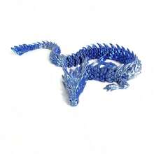 3D打印可动关节夜光中国龙摆件，创意男士礼物 - 彩色 - 查看 11