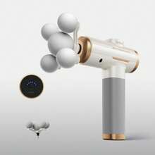 BENBO新款按摩枪，配备升级版五爪按摩头，是一款手持式深层组织和肌肉冲击按摩器，专为背部和颈部按摩而设计。它拥有多种亮丽色彩，是居家、办公、商务旅行、旅游、圣诞节、新年、感恩节、送礼和个人使用的理想之选。 - 純色 - 查看 11