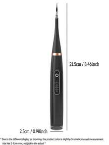 1pc Black Pet Dog Teeth Cleaning Set, USB Rechargeable Dog Teeth Cleaner, Pet Ultrasonic Tartar Remover, Dog & Cat Dental Cleaning Tool, Portable Electric Toothbrush, Pet Daily Oral Care Supplies - Multicolor - View 3