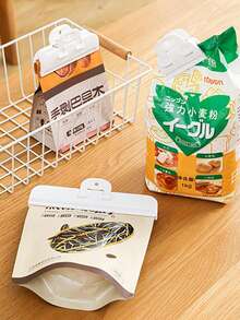 2pcs Sealing Clips, Sealing Clips, Kitchen Food Plastic Bag Clips, Moisture-Proof Household Preservation Clips For Food And Snacks. - Multicolor - View 8