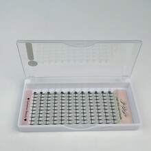 10D/16D/20D 0.05 Thickness 12 Rows Mini Box Portable Realistic Natural Looking Eyelash Extensions, Soft Mink Lashes - Black - View 21